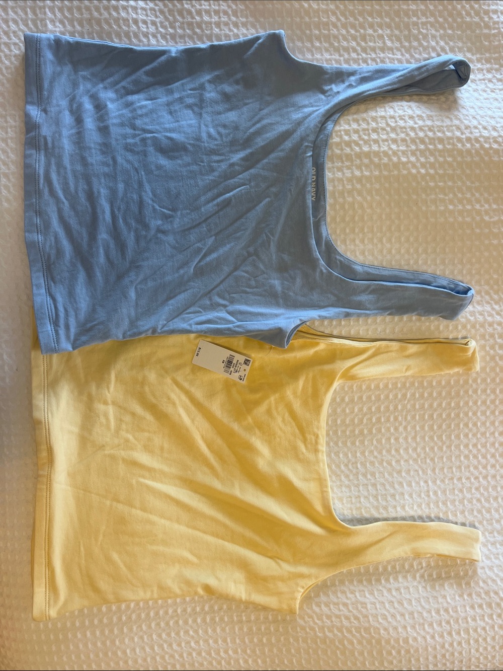 Old Navy Women’s Tank Top 2-Pack — Light Blue & Pale Yellow